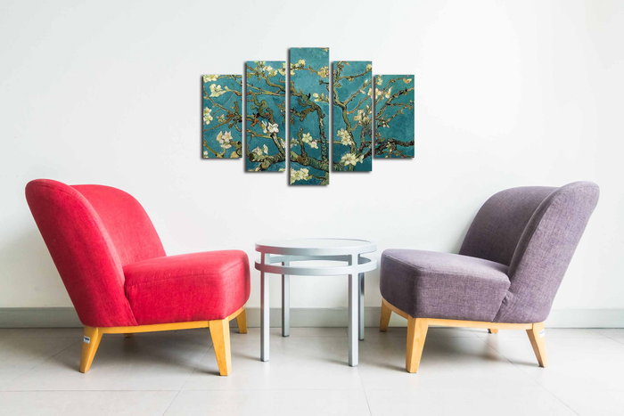 Wallity Cuadro Decorativo en Lienzo 5 Piezas 5PUC-012 Multicolor